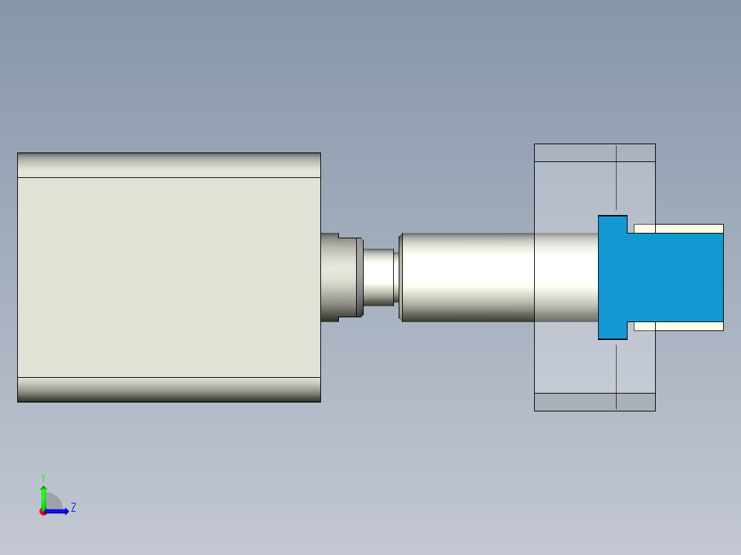 对中夹钳左视图