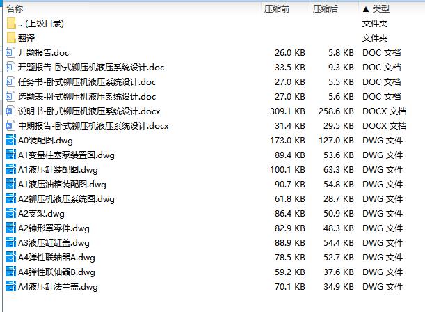 卧式铆压机液压系统设计含11张CAD图