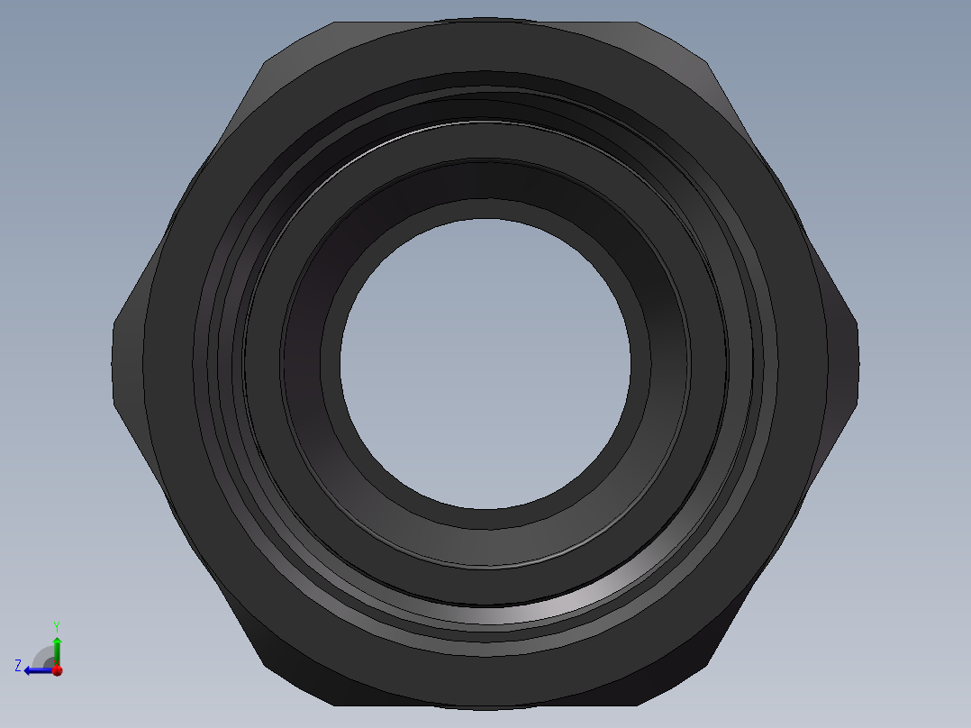 M18x1.5增安防爆尼龙电缆接头右视图