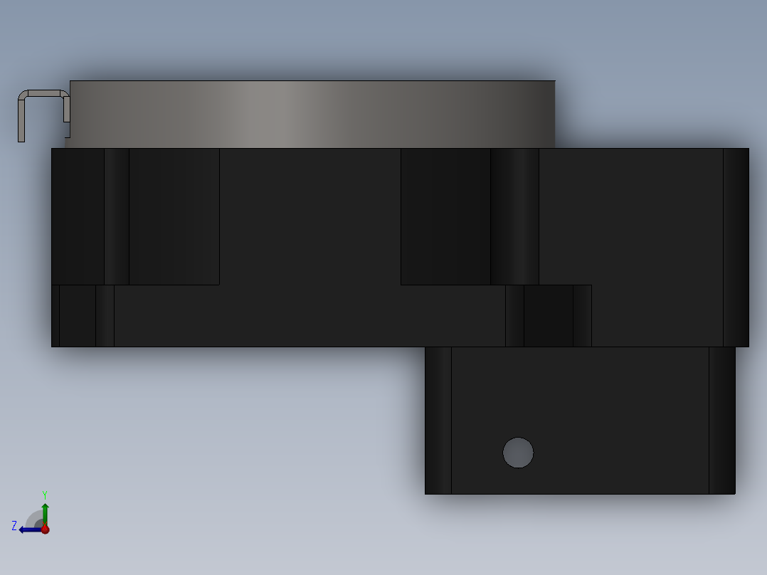 MD100-8-SV中空旋转台右视图