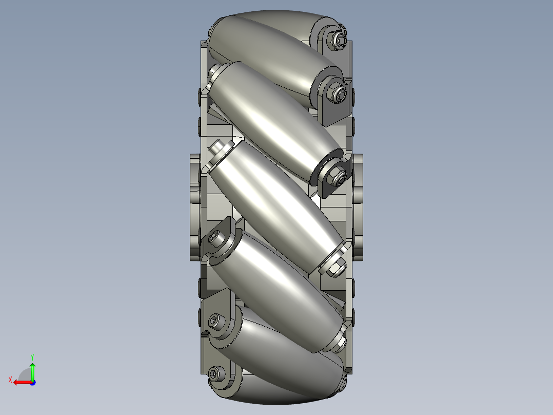 麦克纳姆轮后视图