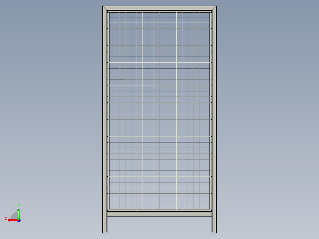 2x1米方形围栏焊接后视图