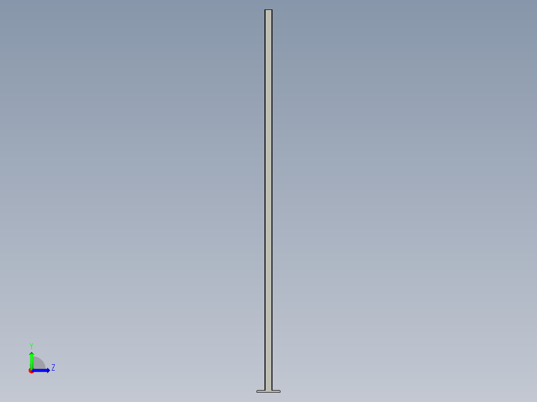 2x1米方形围栏焊接左视图