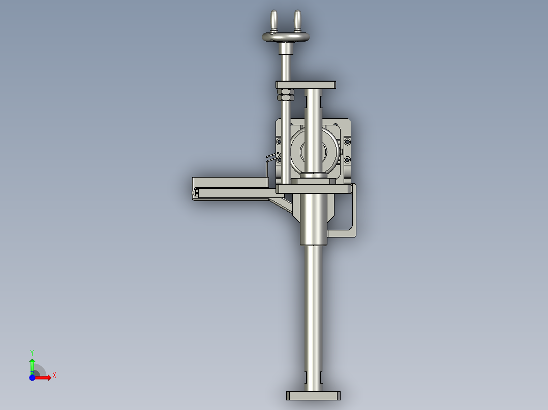 RS-滚胶机面部滚胶机构链轮链条前视图