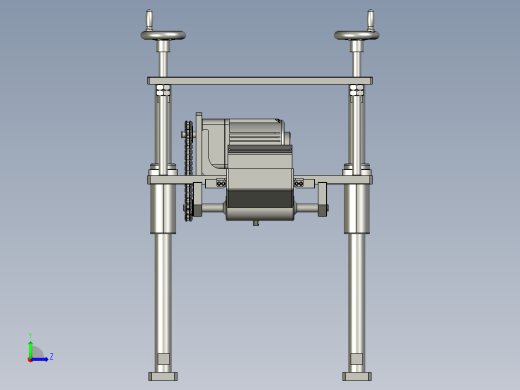 RS-滚胶机面部滚胶机构链轮链条左视缩略图