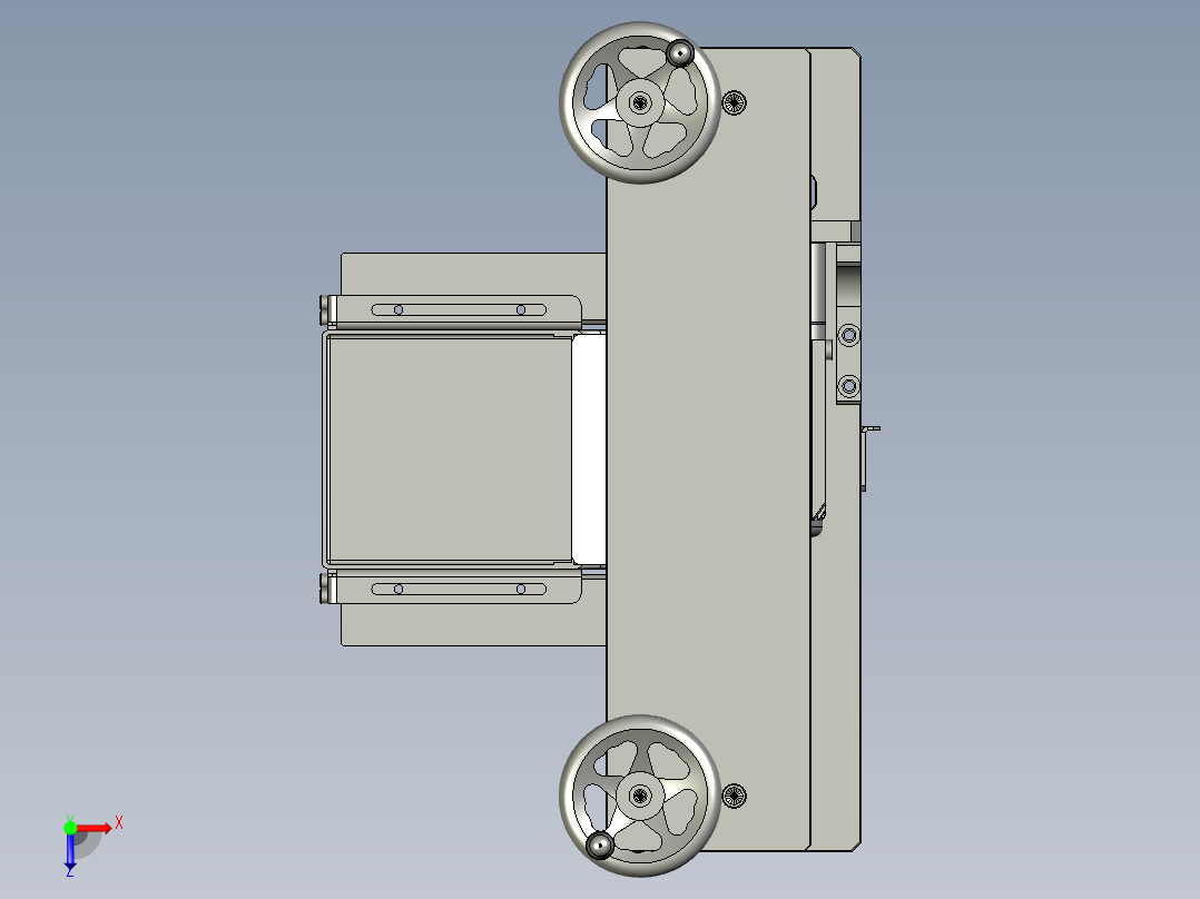 RS-滚胶机面部滚胶机构链轮链条俯视图