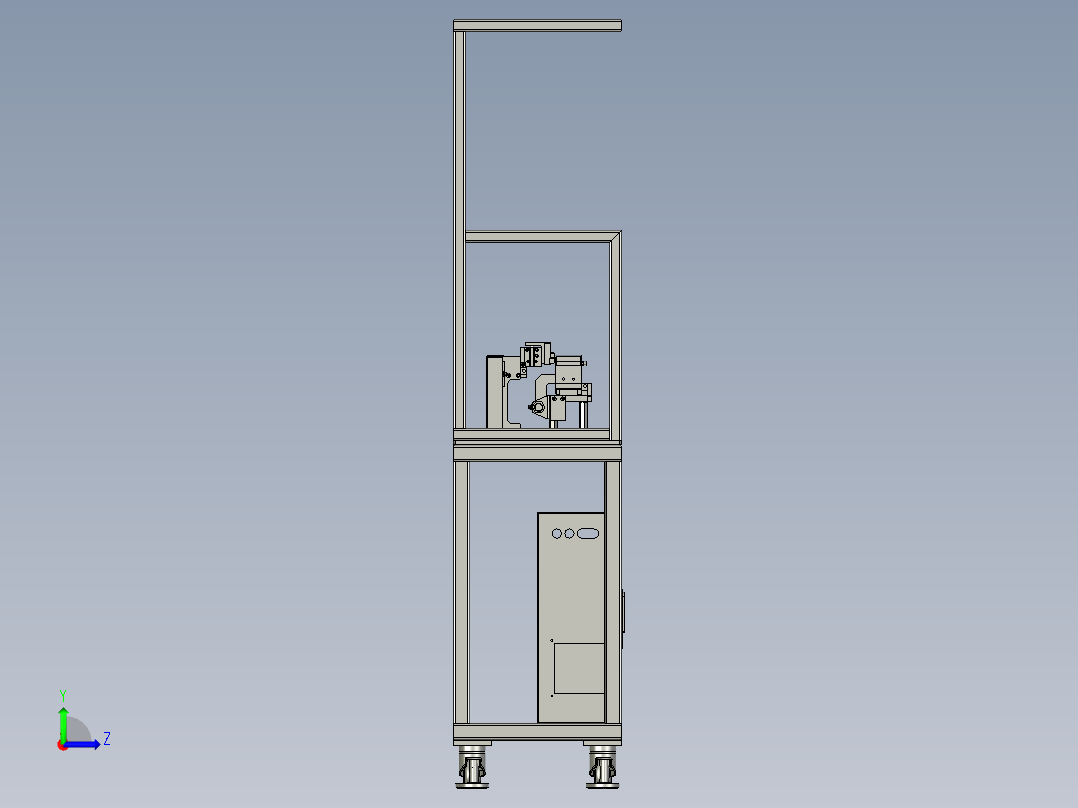 薄型纸皮真空吸附工装左视图