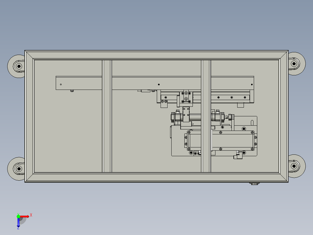 薄型纸皮真空吸附工装俯视图