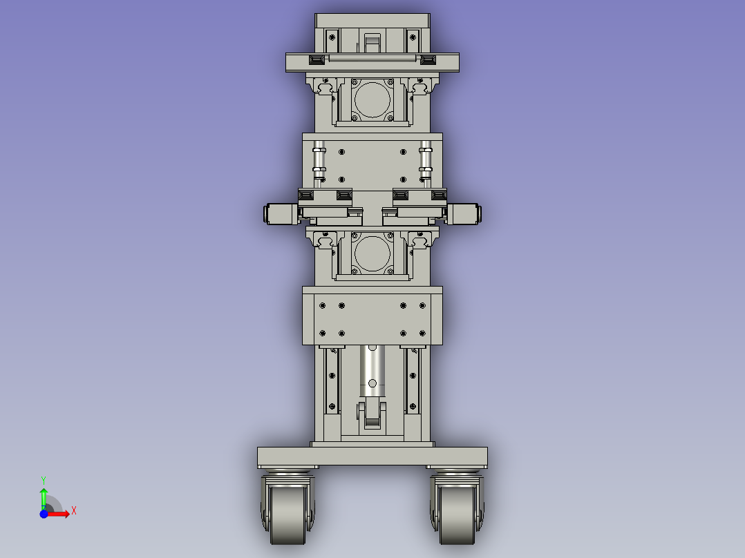 新零售用货物升降装置前视图