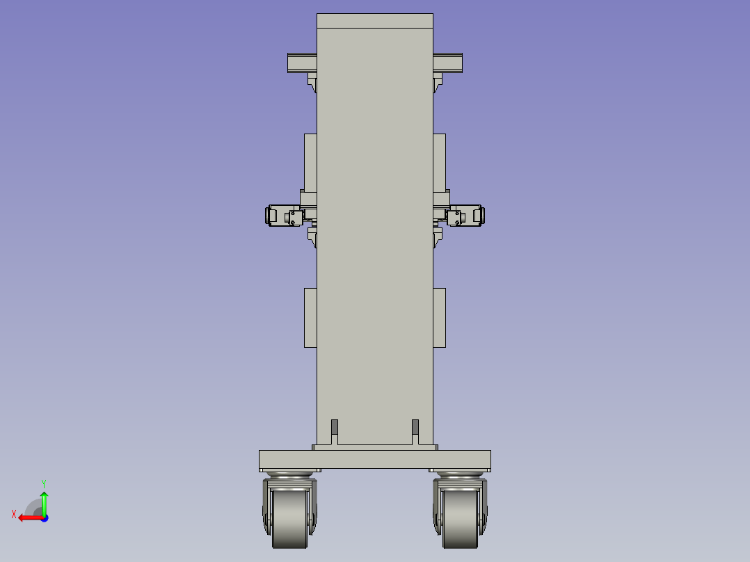 新零售用货物升降装置后视图