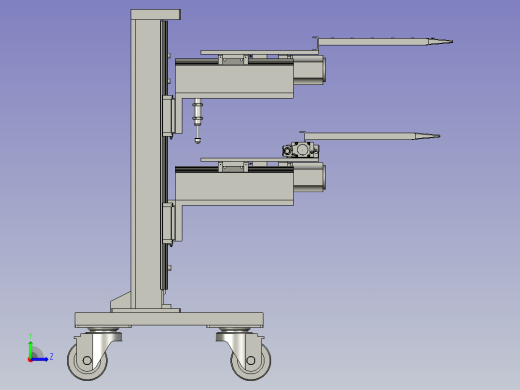 新零售用货物升降装置左视缩略图