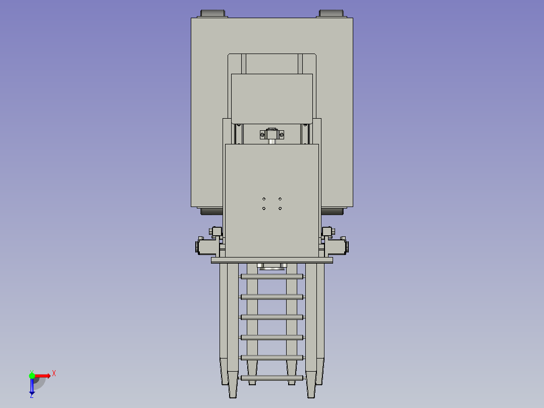 新零售用货物升降装置俯视图