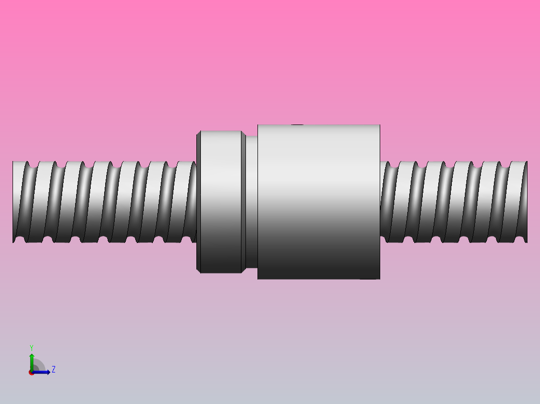 BSH精密研磨系列精密滚珠丝杠[BSHR2005-3]左视图