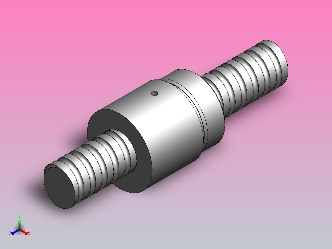 BSH精密研磨系列精密滚珠丝杠[BSHR2005-3]正等轴测图