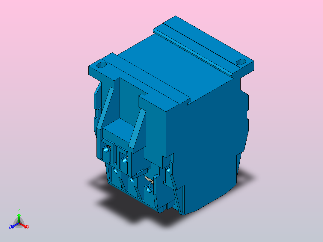 接触器S-T25三菱电机正等轴测图