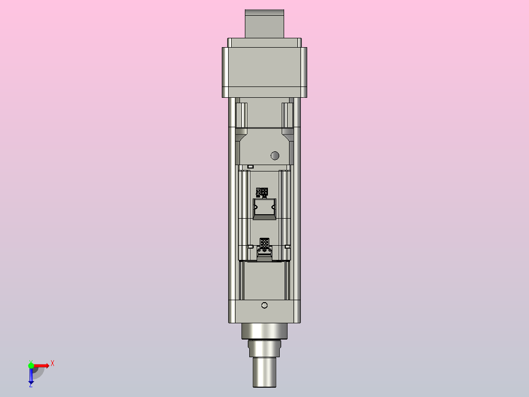 轻载电动缸TPA-ESR100-3210C-L100-MR-CA-W-P75-JX-C3俯视图