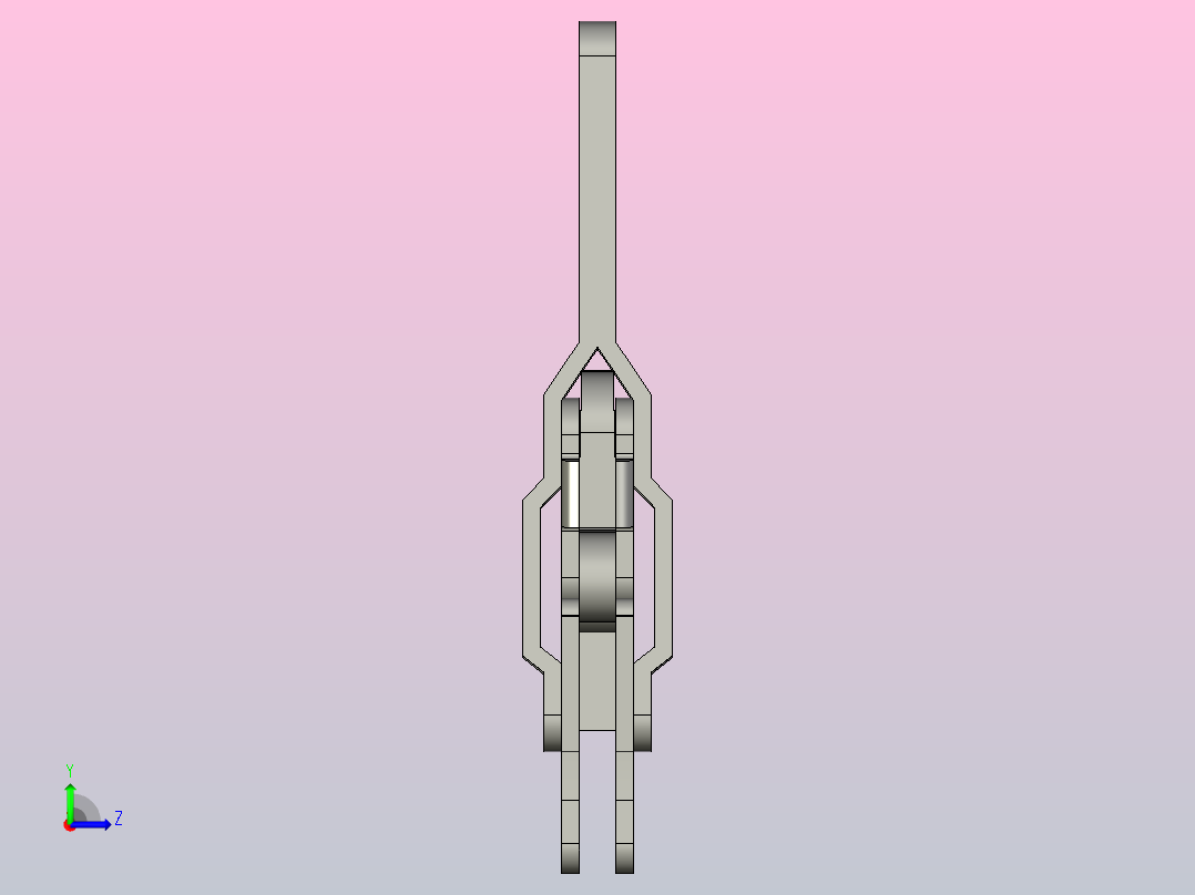 快速夹钳HS-12145.igs左视图