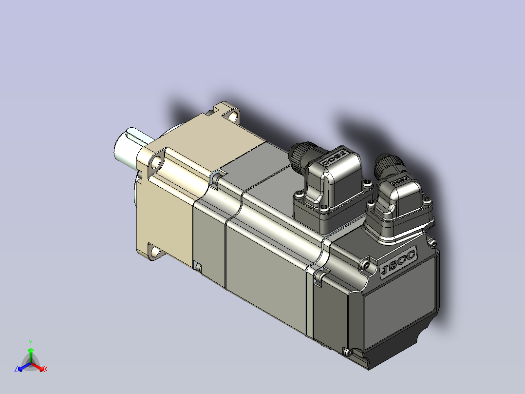 JSCC精研伺服减速电机 60mht1主视图