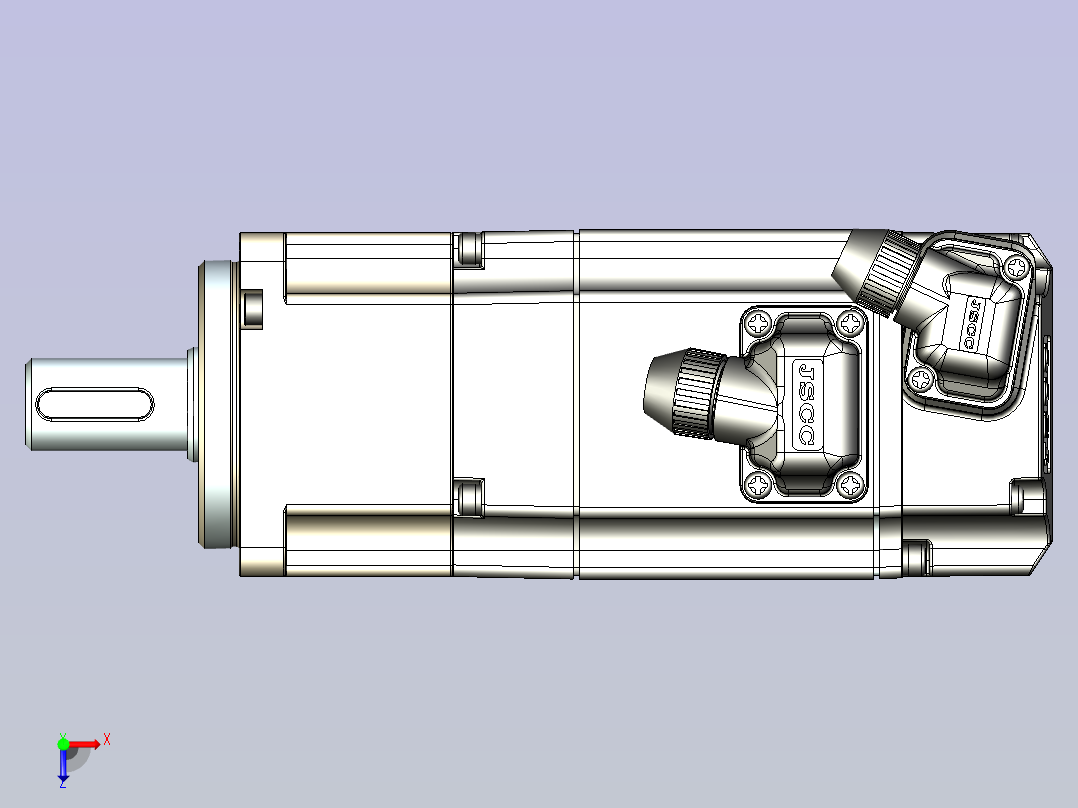 JSCC精研伺服减速电机 60mht1俯视图