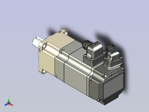 JSCC精研伺服减速电机 60mht1正等轴测缩略图