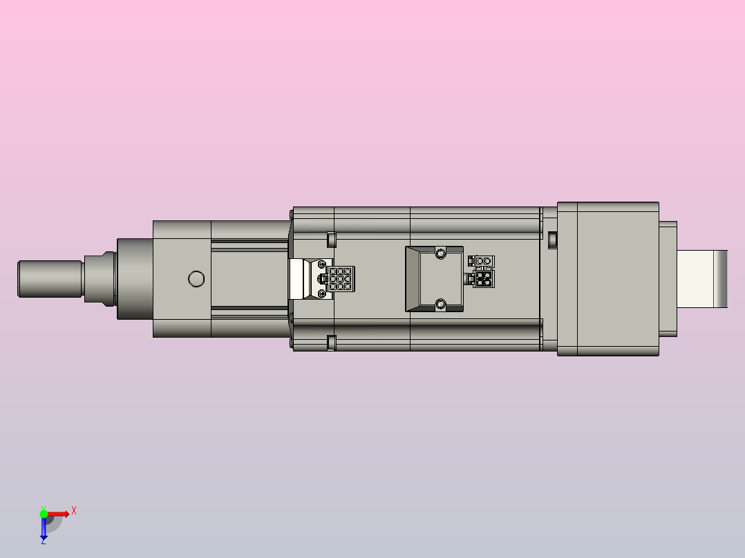 轻载电动缸TPA-ESR50-1610C-L50-MR-CA-W-P40-C3俯视图