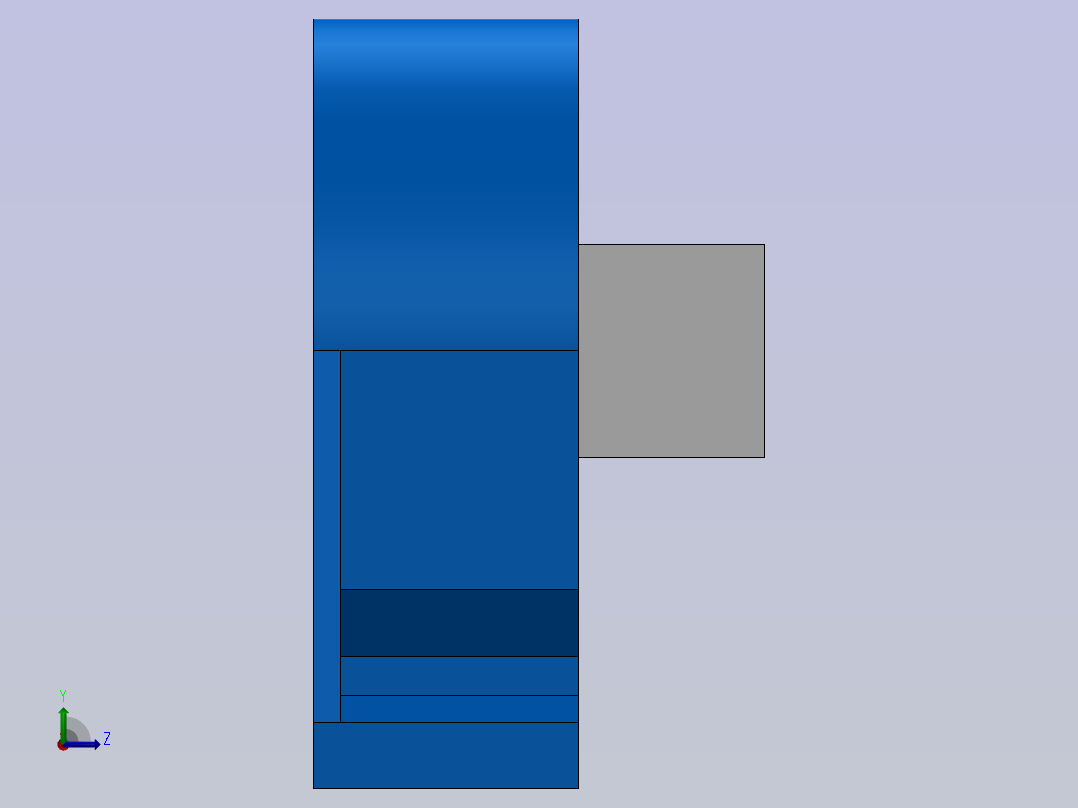 霍尔出线传感器PMC-DCT-50A左视图