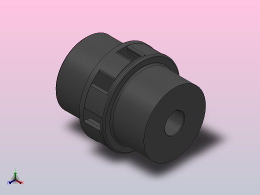LM型梅花形弹性联轴器_LM13联轴器J190×172／Z90×132正等轴测缩略图
