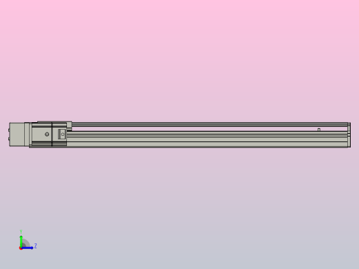 SYS12-BL-650-200W滚珠花健、支撑座、滚珠丝杠、交叉导轨、直线模组.STEP左视缩略图