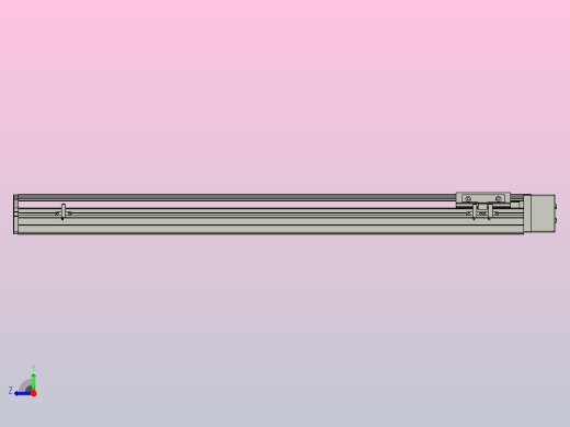 SYS12-BL-650-200W滚珠花健、支撑座、滚珠丝杠、交叉导轨、直线模组.STEP右视缩略图