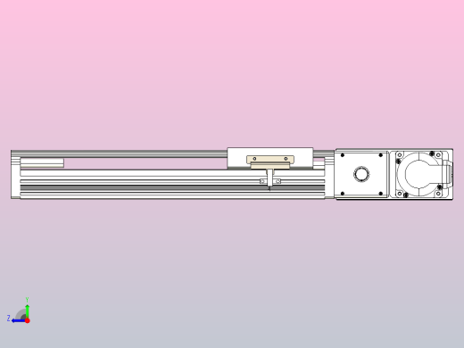 皮带直线轴半封闭可选导轨TPA-HNB-105D-90-L200-MR-Y-P20-N3右视缩略图