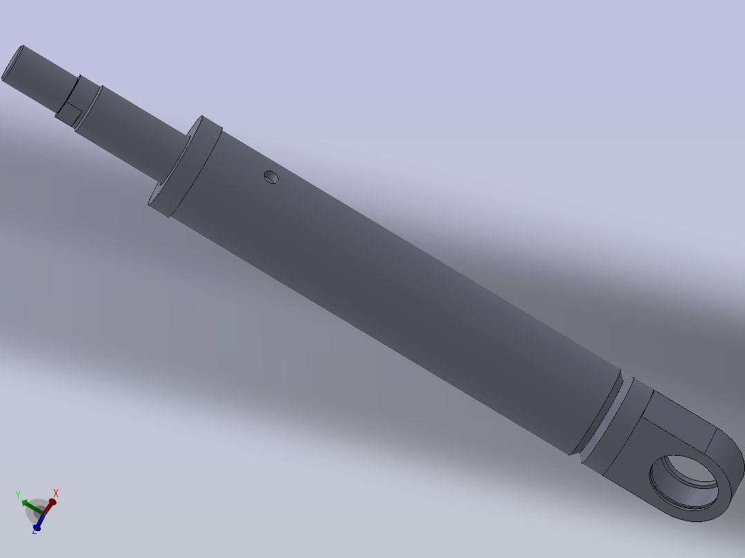 A0000698-焊接型液压缸 50x35x200 毫米主视图