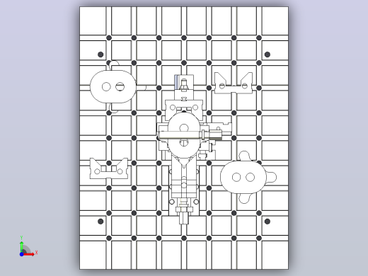 泵盖组合夹具前视缩略图