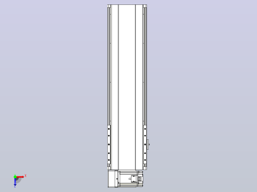 皮带直线轴半封闭可选导轨TPA-HNB-202D-140-L500-LU-Y-P75-N3俯视缩略图
