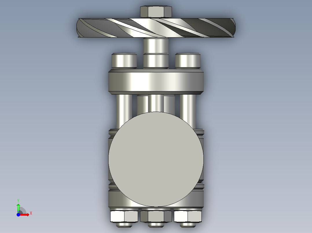 手动打磨机3D模型前视图