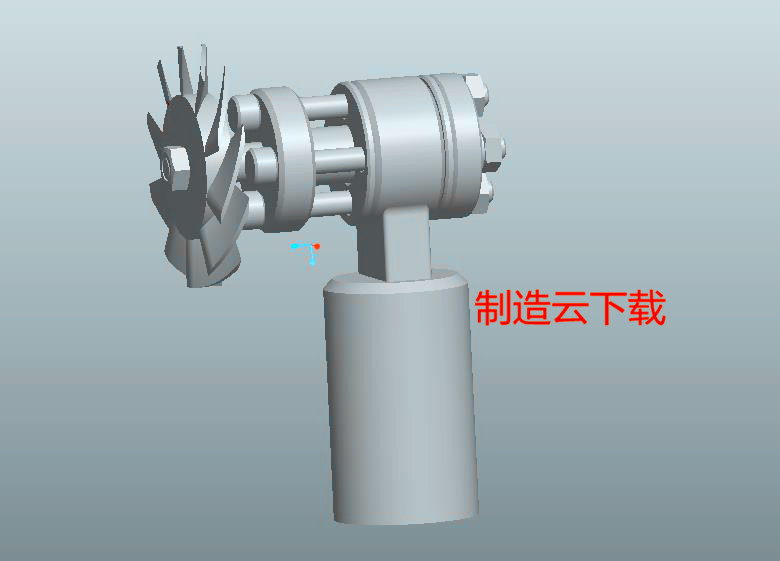 手动打磨机3D模型