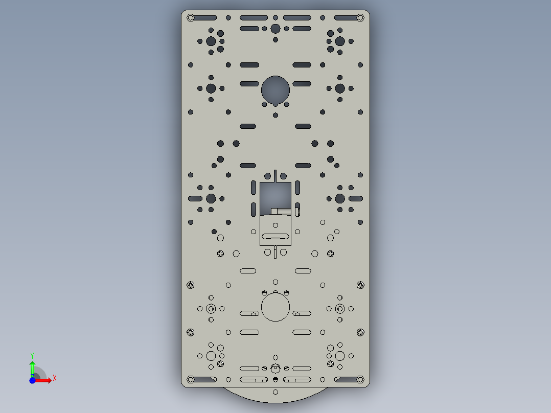 6自由度旋转云台机械臂组装资料及图纸前视图