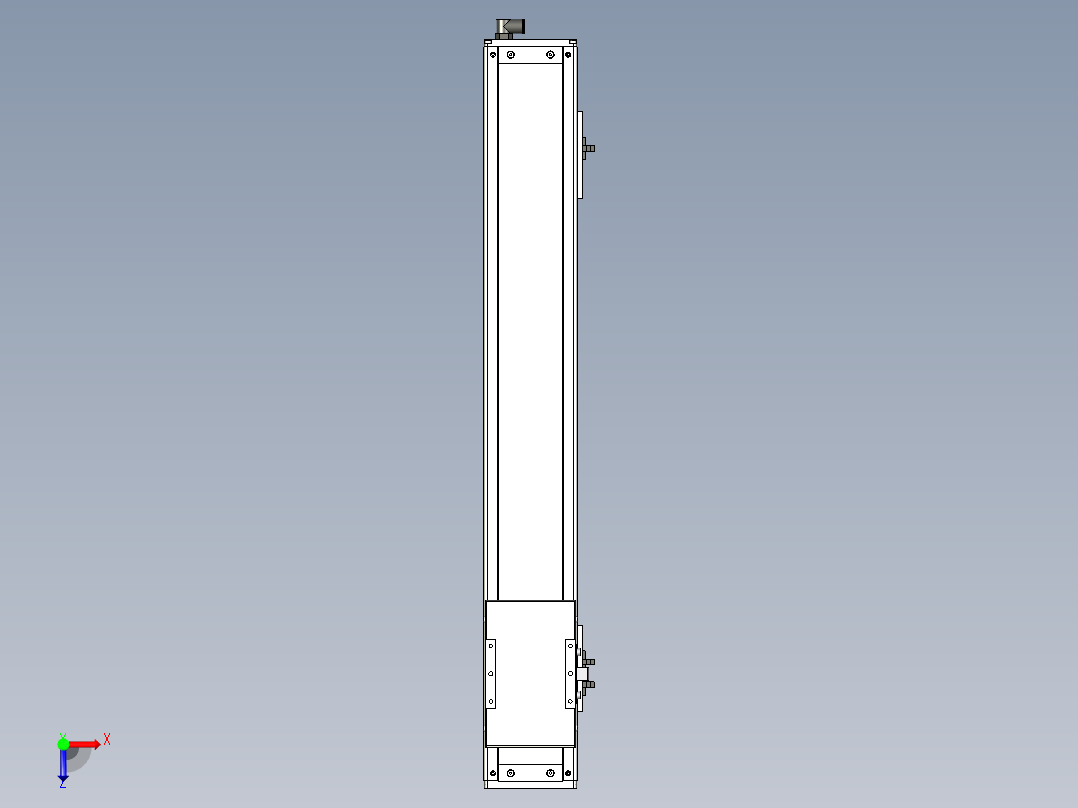 Toyo东佑达直线模组-ECH12-600-BM-100W俯视图