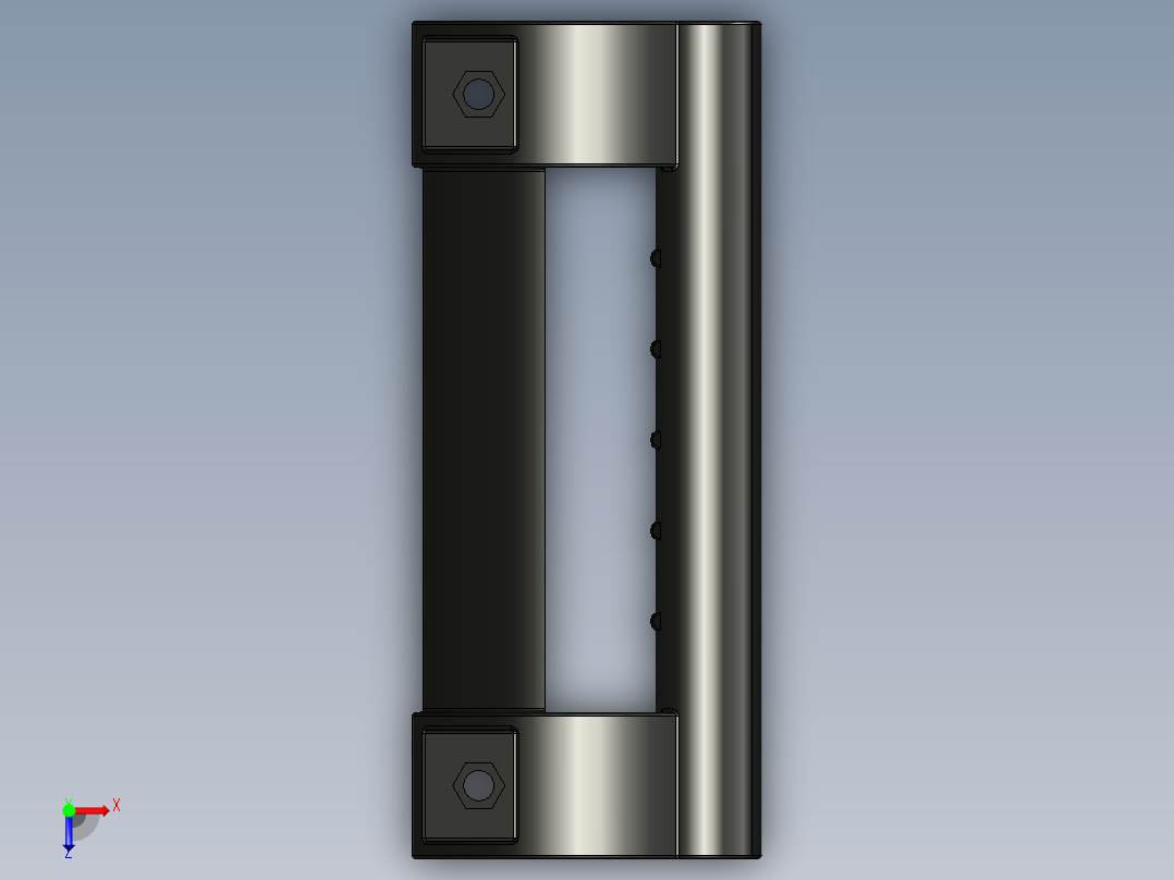 型材-KJN MACHINE HANDLE KJN092008俯视图