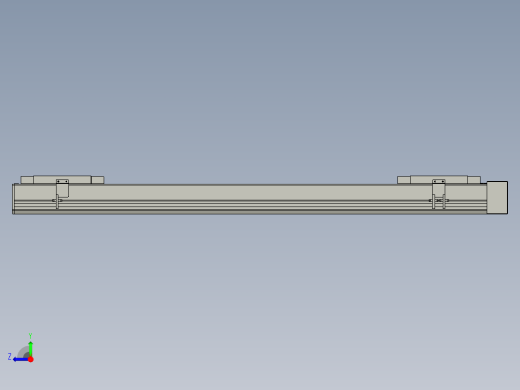 直线模组LHC17-S1000-L设计图纸右视缩略图