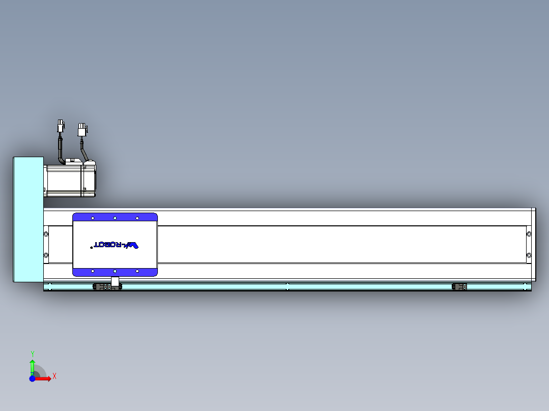 威洛博VC丝杆传动-无尘环境VC14-Lxx-C-S650-BR-ZP40-C3前视图