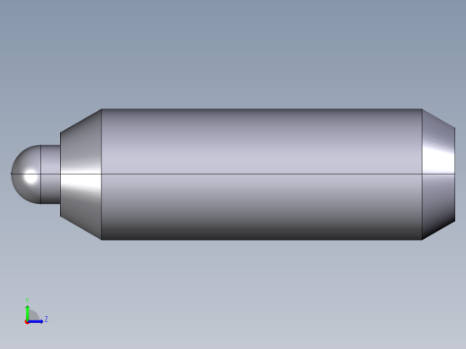 定位柱(輕荷重)(內六角)2203-3D多系列多零件图纸模型左视缩略图
