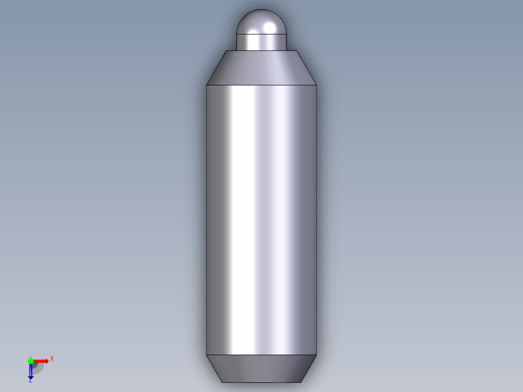 定位柱(輕荷重)(內六角)2203-3D多系列多零件图纸模型俯视图