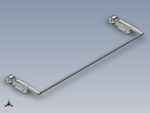 1178联动门锁[TSY1-0711-2A]正等轴测缩略图