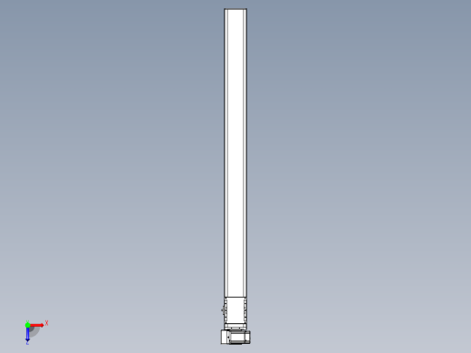 同步带全封闭直线模组TPA-HCB-105D-90-L1300-LU-C-P20-N3俯视缩略图