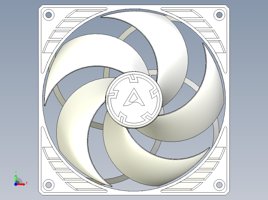 Arctic P14 140mm风扇前视图