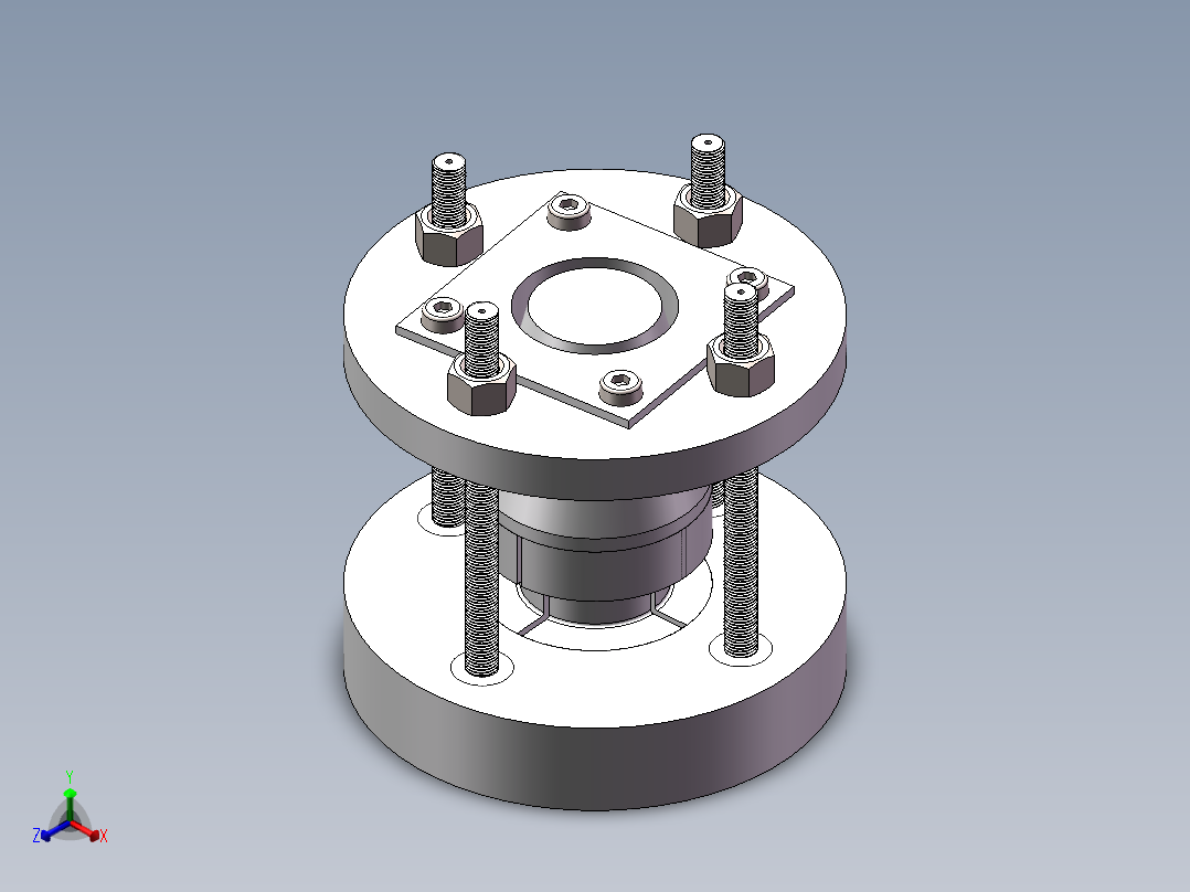 离合器 130+24.5.9+002正等轴测图