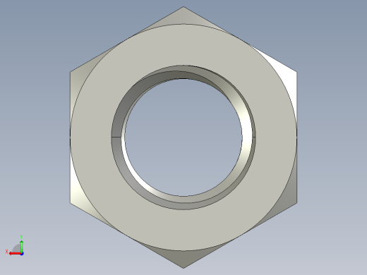 公制六角螺母-Metric Hex Nuts M7 x 1mm Thread后视缩略图