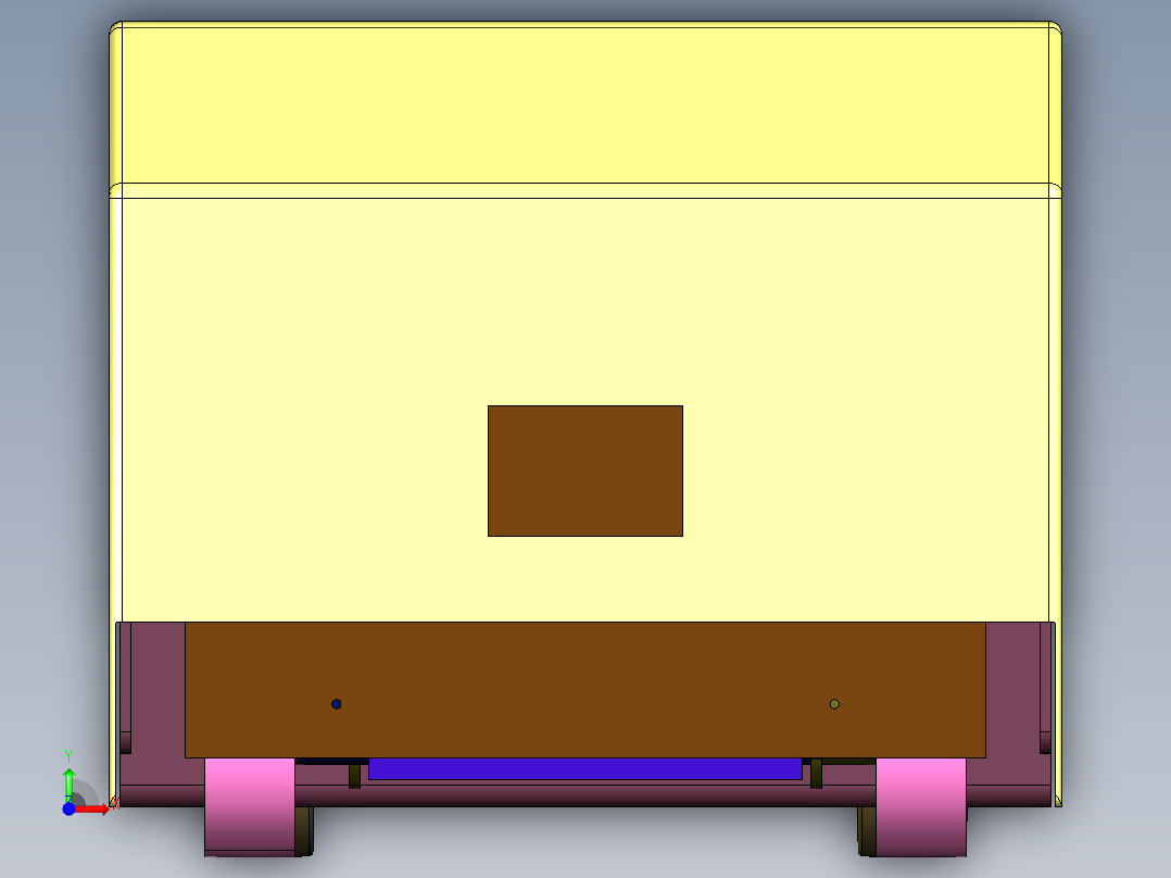 无人驾驶物流配送车前视图