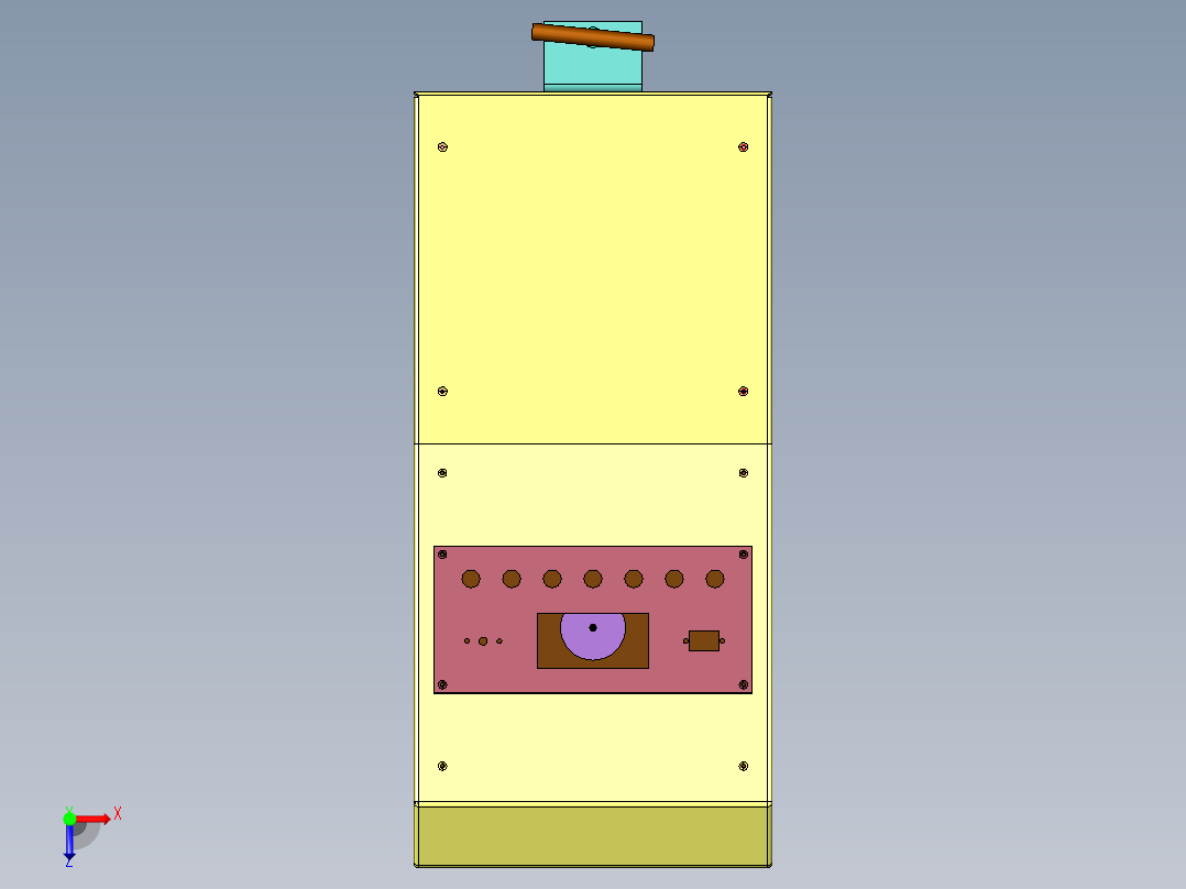 无人驾驶物流配送车俯视图
