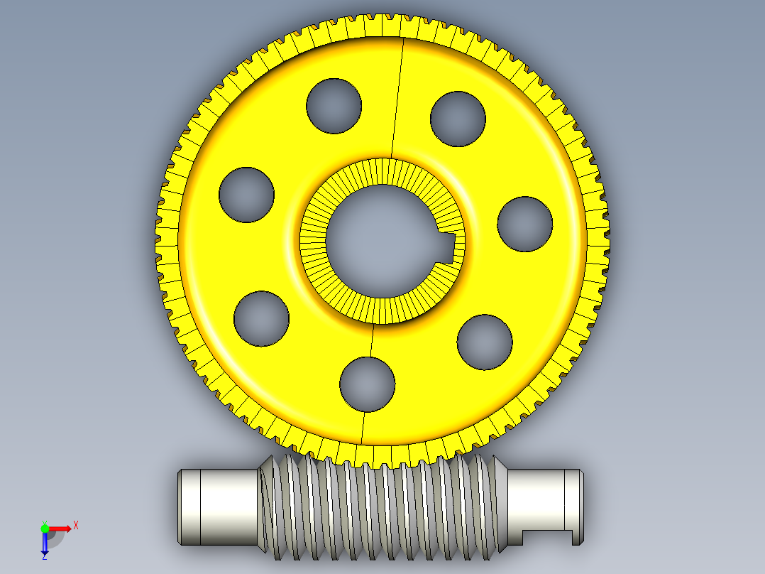 齿轮啮合 (125)俯视图